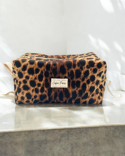 Trousse de toilette Amandine léopard