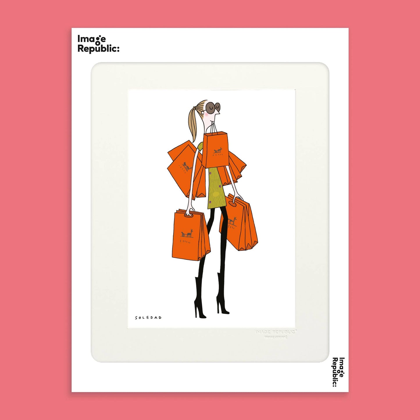 Affiche Sac Orange Soledad 30x40 cm - Image Republic