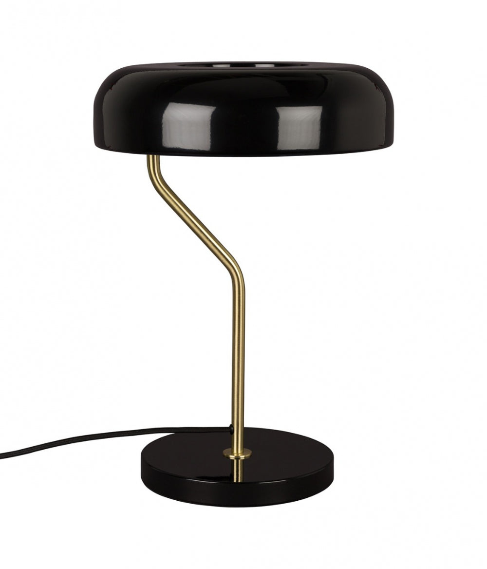 Lampe de Table Eclipse Noire et Dorée - DutchBone