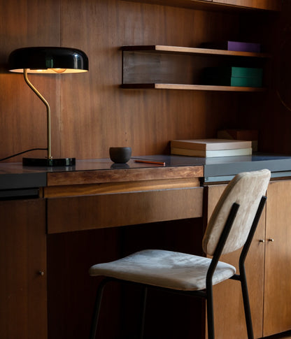 Lampe de Table Eclipse Noire et Dorée - DutchBone