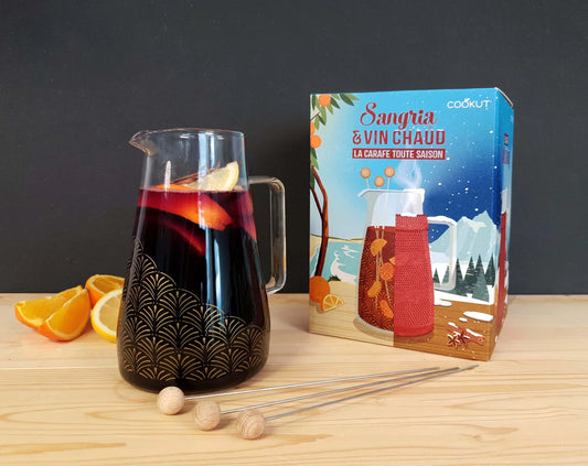 Carafe en Verre pour Sangria ou Vin Chaud 1,5 L - Cookut