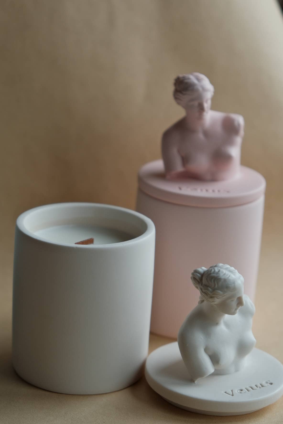 Bougie en bocal parfumée - Venus sculpture 