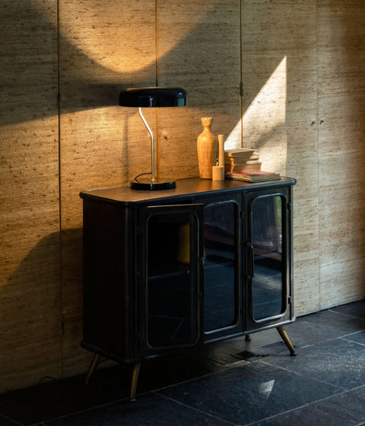 Lampe de Table Eclipse Noire et Dorée - DutchBone