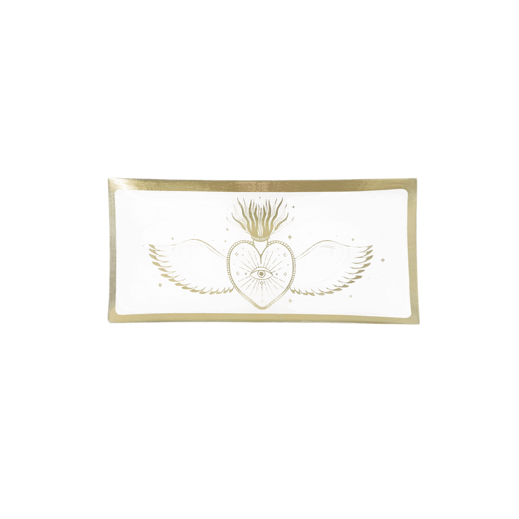 Plateau Rectangulaire en Verre "Ex-Voto" - Opjet
