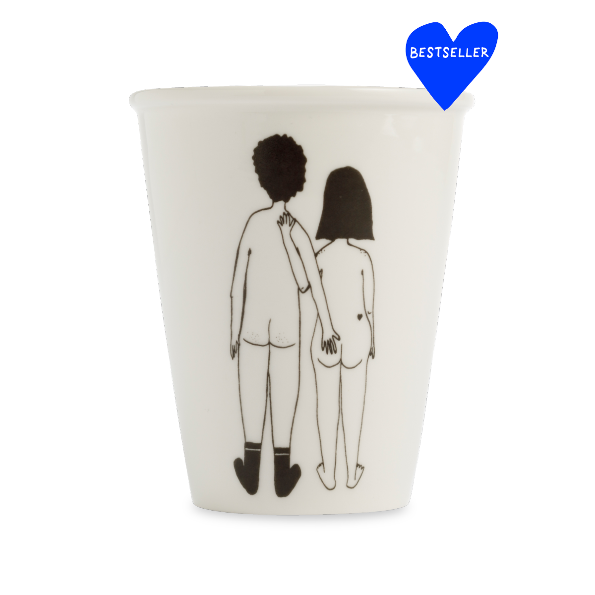 Tasse en Porcelaine avec Illustration "Couple Nu" - Helen B