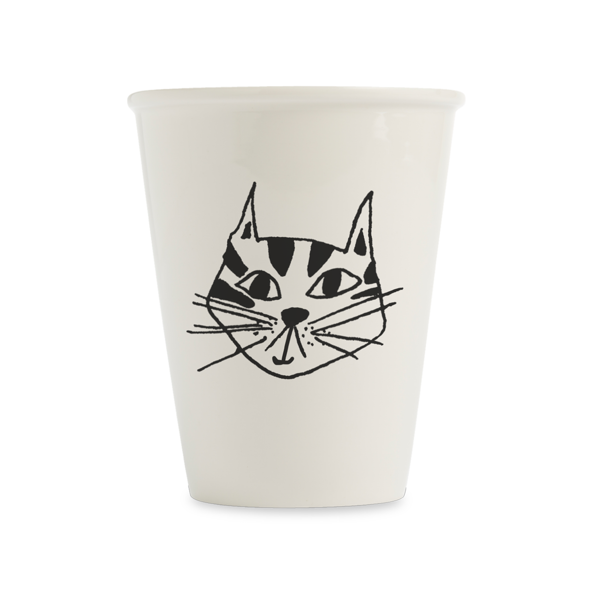 Tasse en Porcelaine "Kitty" Tête de Chat - Helen B