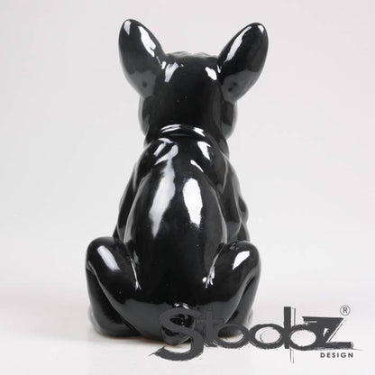 CHIEN BOULEDOGUE FRANÇAIS NOIR 24X20X37 CM STOOBZ DESIGN