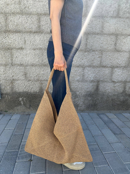 Tote-Bag en Raphia Marina, Fabrication Artisanale Italienne
