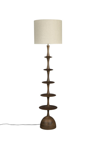 Lampadaire Disques Cath en Manguier Massif - DutchBone