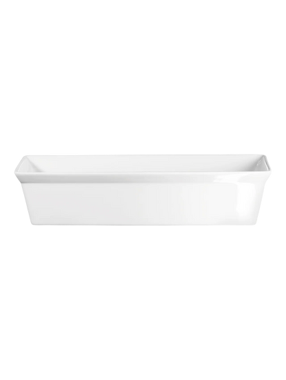 Grand Plat à Gratin en Porcelaine Blanche 27x17 cm - Asa