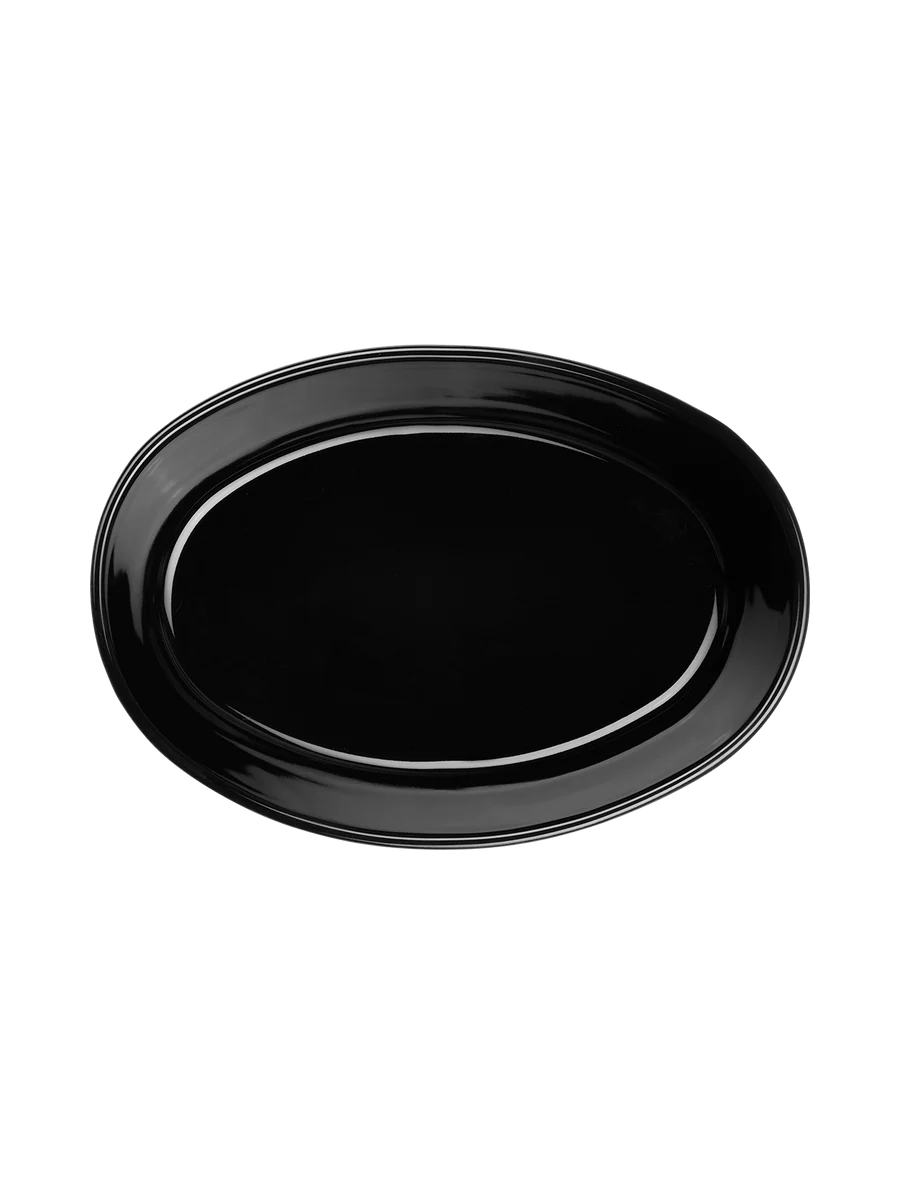 Plat à Gratin Ovale en Grès Noir - Asa