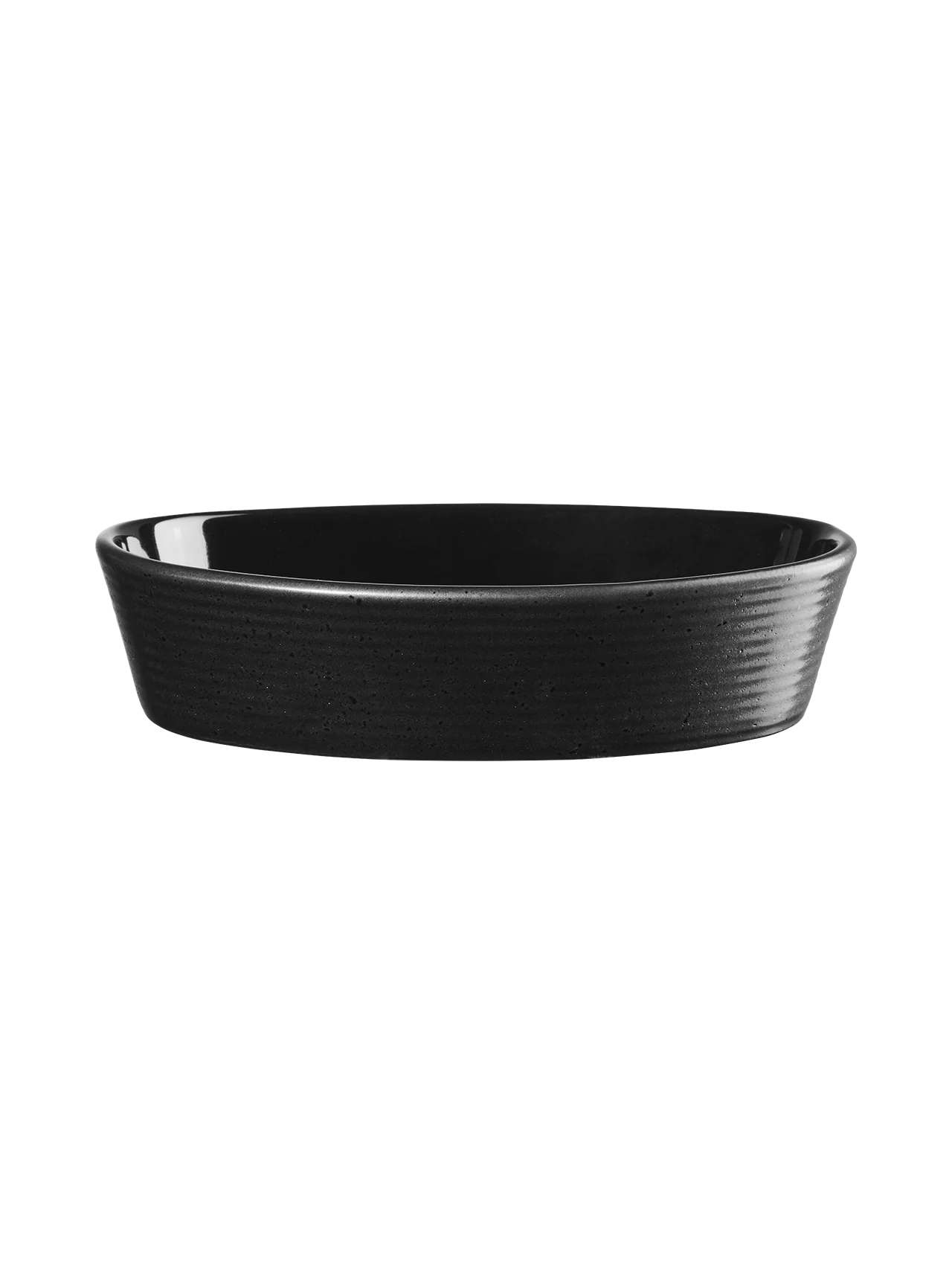 Plat à Gratin Ovale en Grès Noir - Asa