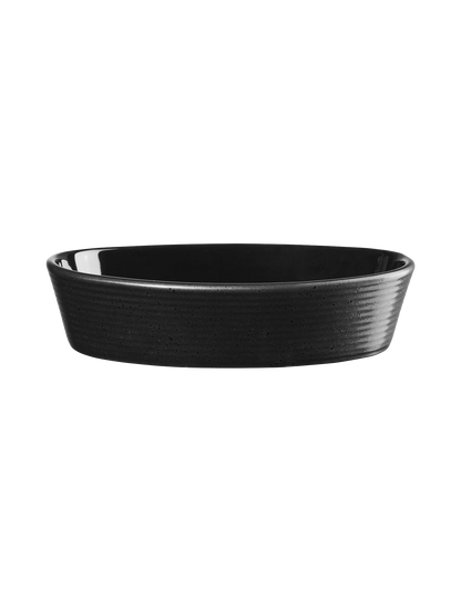 Plat à Gratin Ovale en Grès Noir - Asa