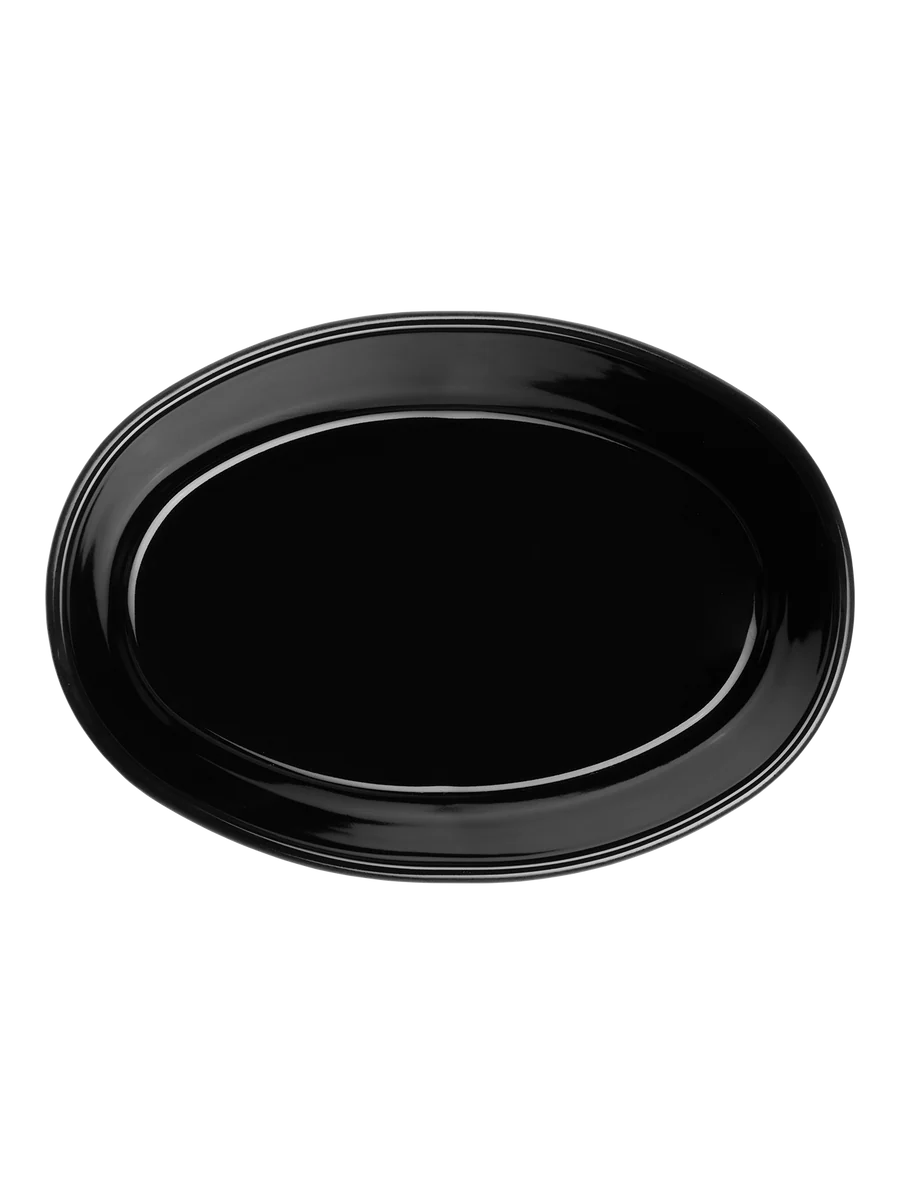 Plat à Gratin Ovale en Grès Noir - Asa
