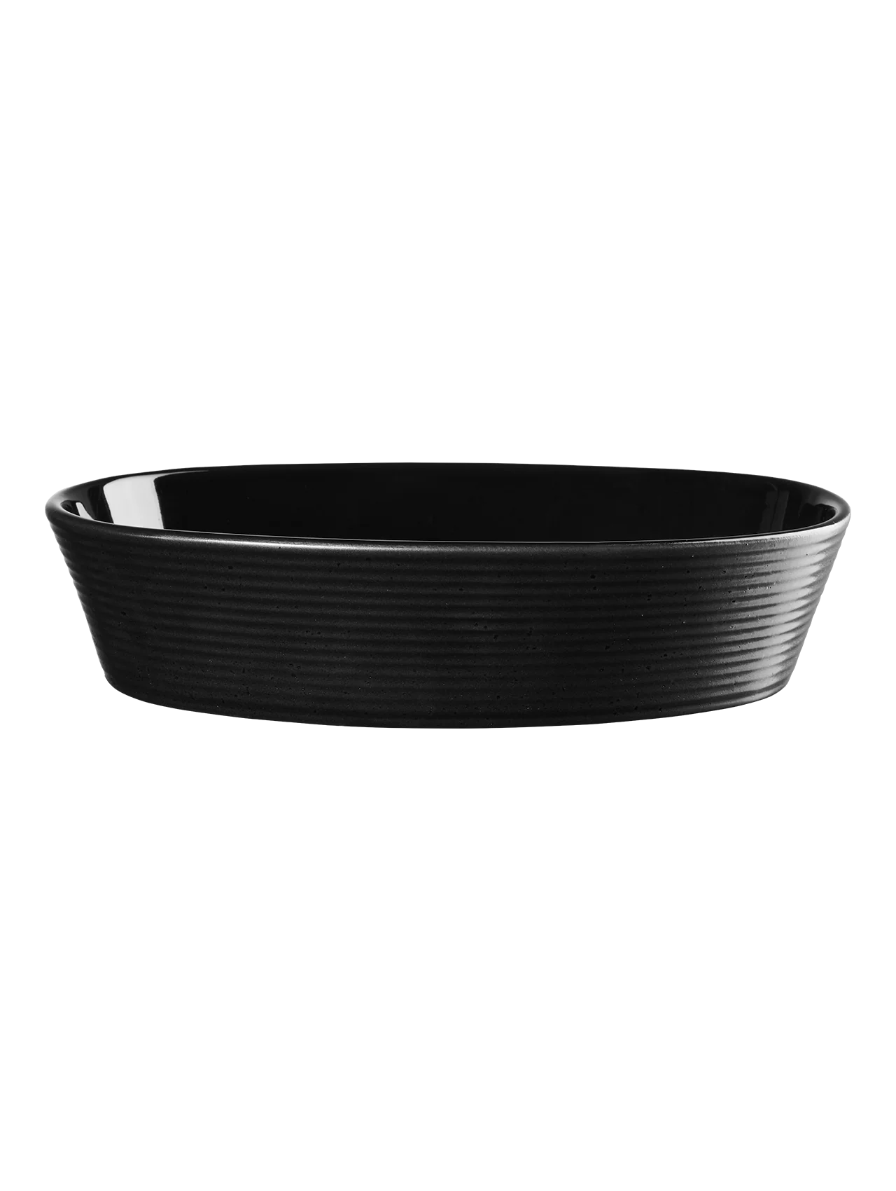 Plat à Gratin Ovale en Grès Noir - Asa