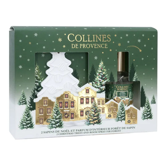 Coffret Cadeau Parfum d'Intérieur + Bougie Forêt de Sapin - Collines de Provence