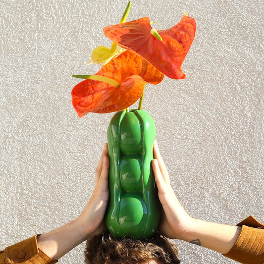 Vase en Céramique Peas Vert - Fluid Market