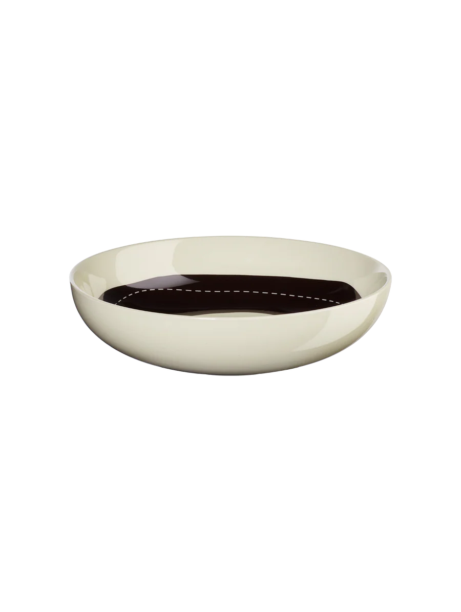 Coupelle en Grès Noire et Blanche D.18cm  - Asa