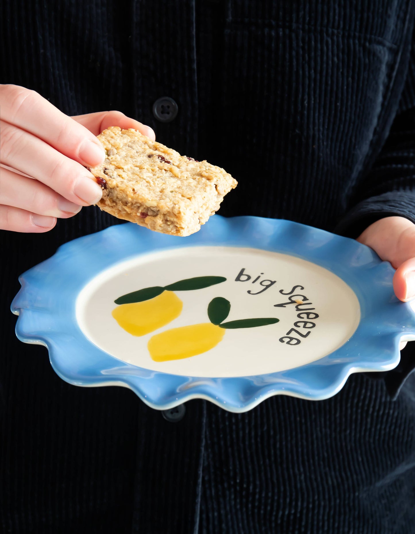 Set de 2 Assiettes de Citrons Pressés D.21 cm - Caroline Gardner