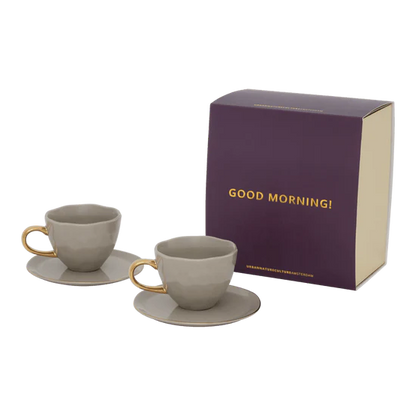 Set de 4 Tasses & Soucoupes Good Morning Espresso - Urban Nature Culture