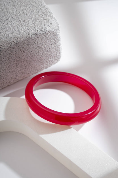 Jonc Fin Résine Effet Marbre — Bracelet Chic Léger à mixer
