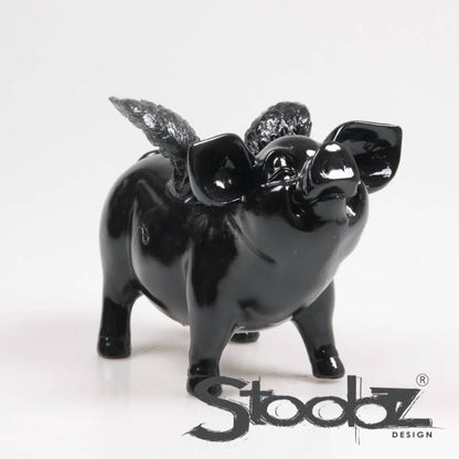 TIRELIRES AVEC AILES NOIR 14X25X15 CM