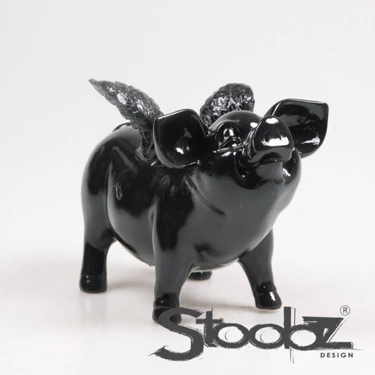 TIRELIRES AVEC AILES NOIR 14X25X15 CM