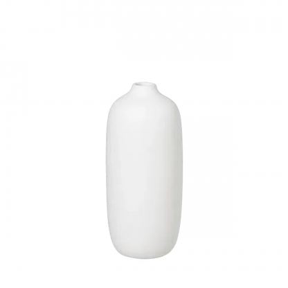 Vase Ceola Blanc en Céramique H.18xD.8 cm - Blomus