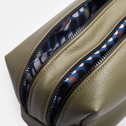 Grande trousse de toilette verte