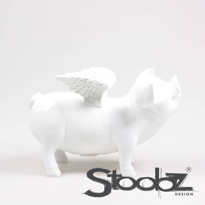 TIRELIRE COCHON AILÉ STOOBZ 14X25X15 CM | TIRELIRE |