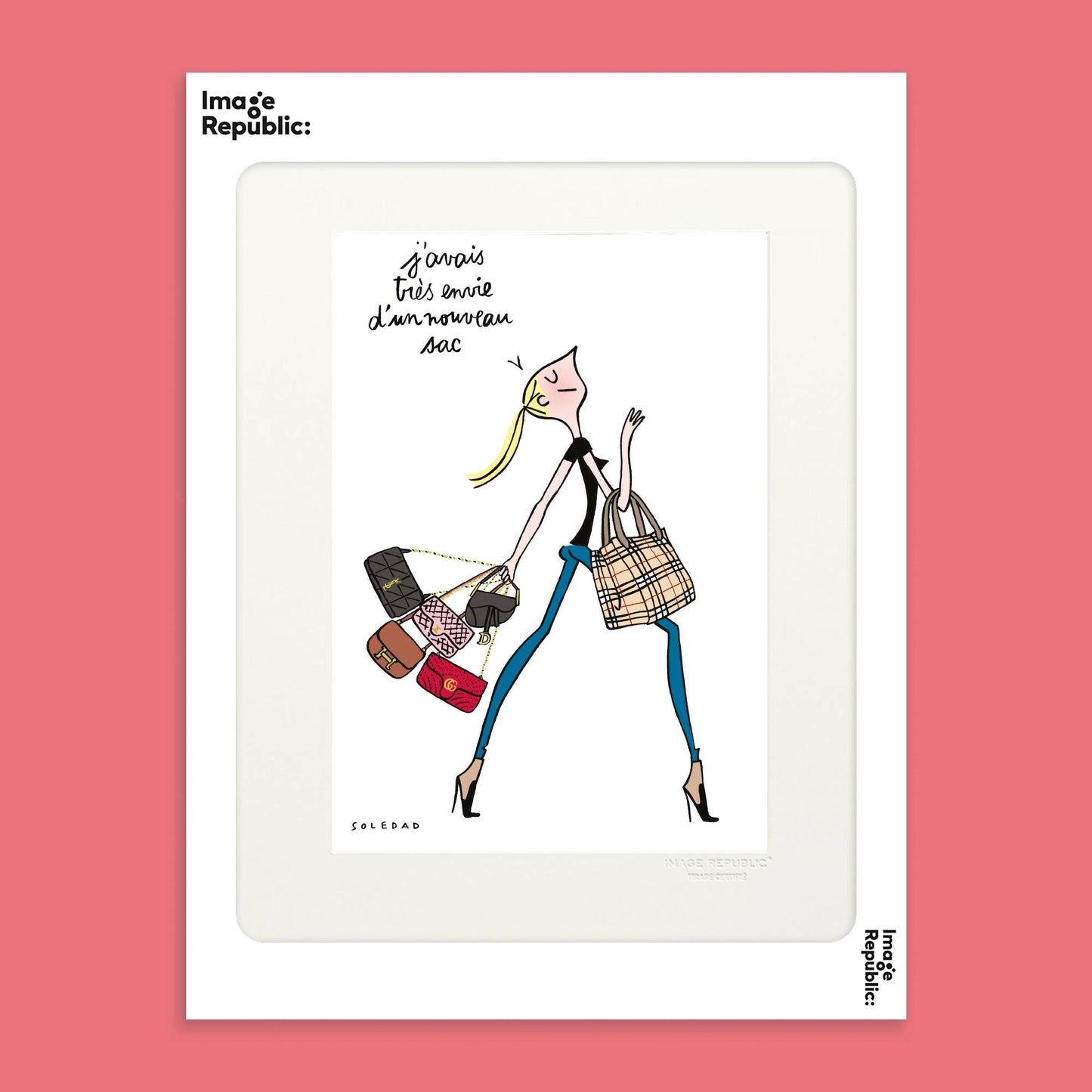 Affiche Soledad Bravi Envie de Noir 30x40 cm - Image Republic