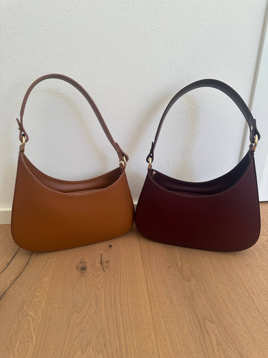MARGARET - Sac à épaule en cuir véritable