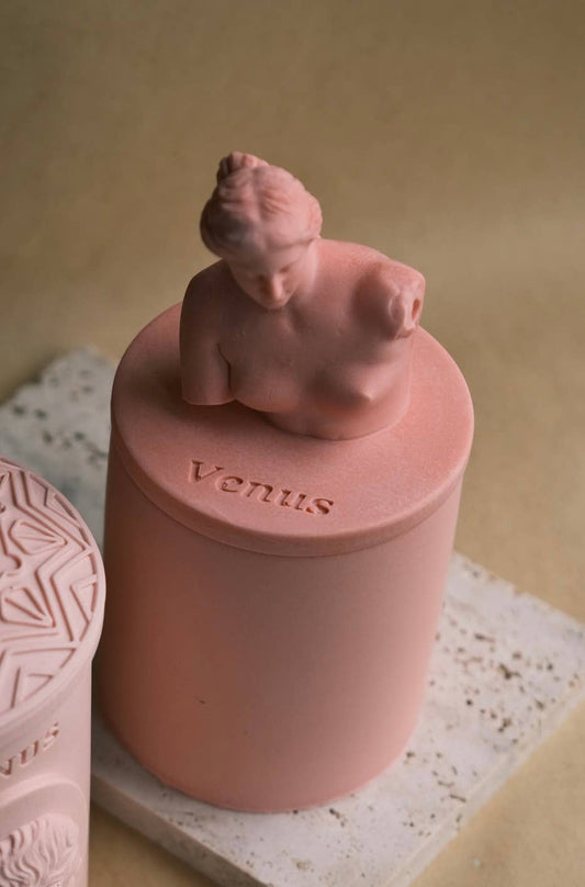 Bougie en bocal parfumée - Venus sculpture 