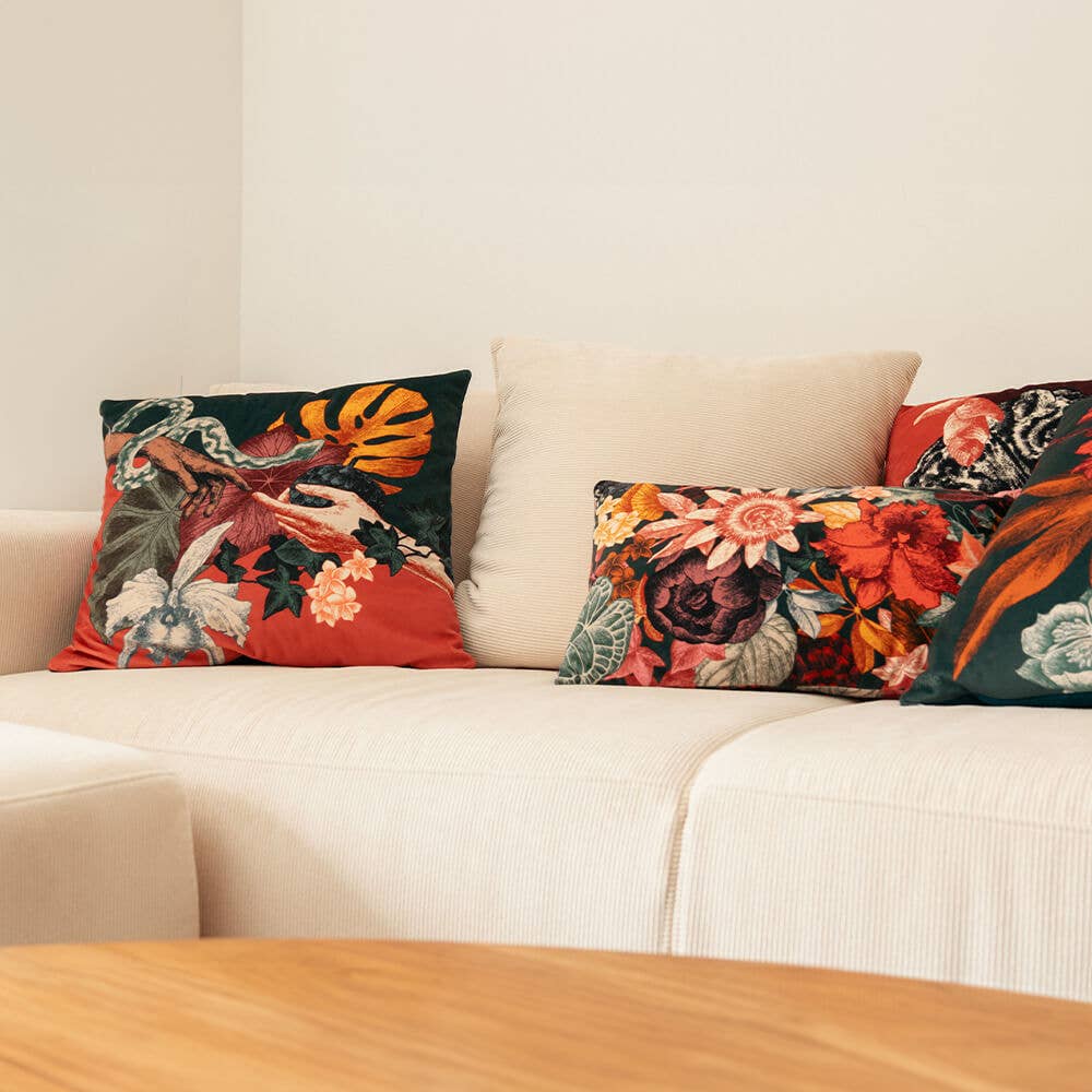 Coussin en Velours Boucan 50x50 - Ibride
