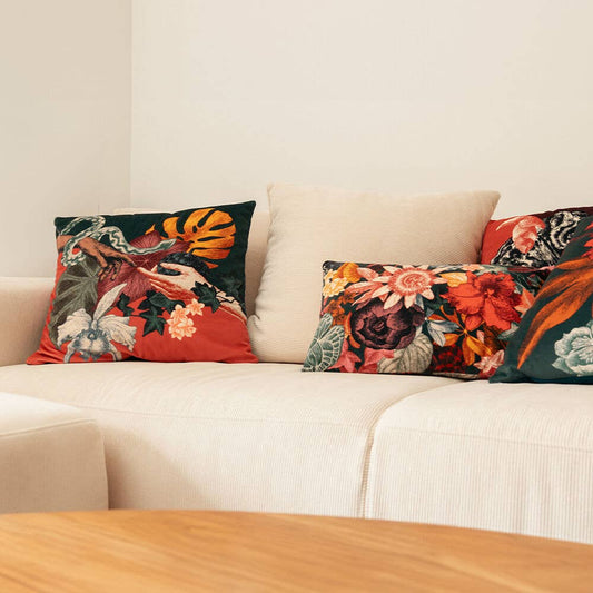 Coussin en Velours Boucan 50x50 - Ibride