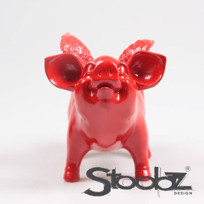 TIRELIRE COCHON AILÉ STOOBZ 14X25X15 CM | TIRELIRE |