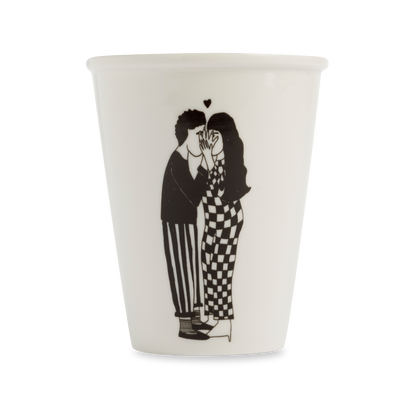 Tasse en Porcelaine « Secret Kissers » Illustrée - Helen B