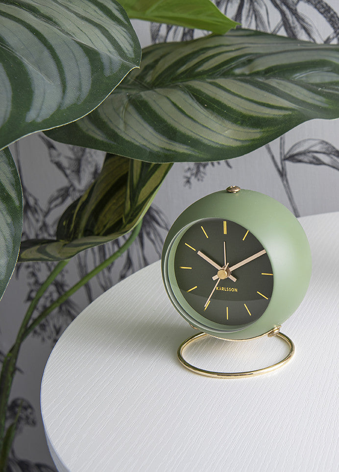 Réveil Alarme Globe D.9,5 cm - Present Time