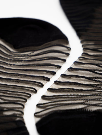 Chaussette Transparente Élégante Shibuya Noires 39/41 - Atelier St Eustache