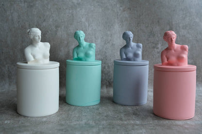 Bougie en bocal parfumée - Venus sculpture 