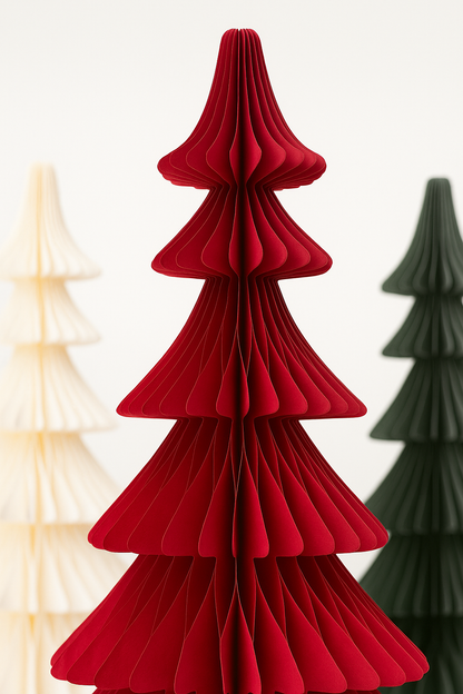 Arbre de Noël en Papier Élégant XL Freya H.50 cm/H.60cm - Papurism