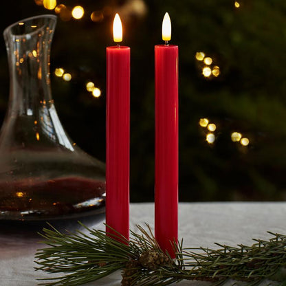 Set de 2 LED Bougies Chandelles H.20 cm - Sirius