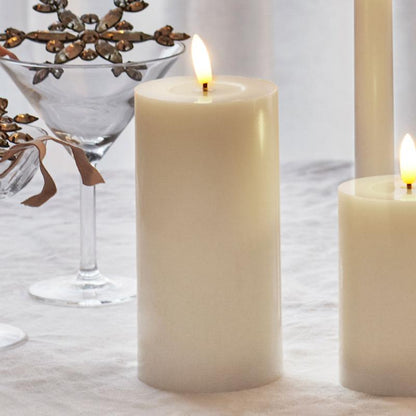 Bougie LED en Cire Pillier - Sirius