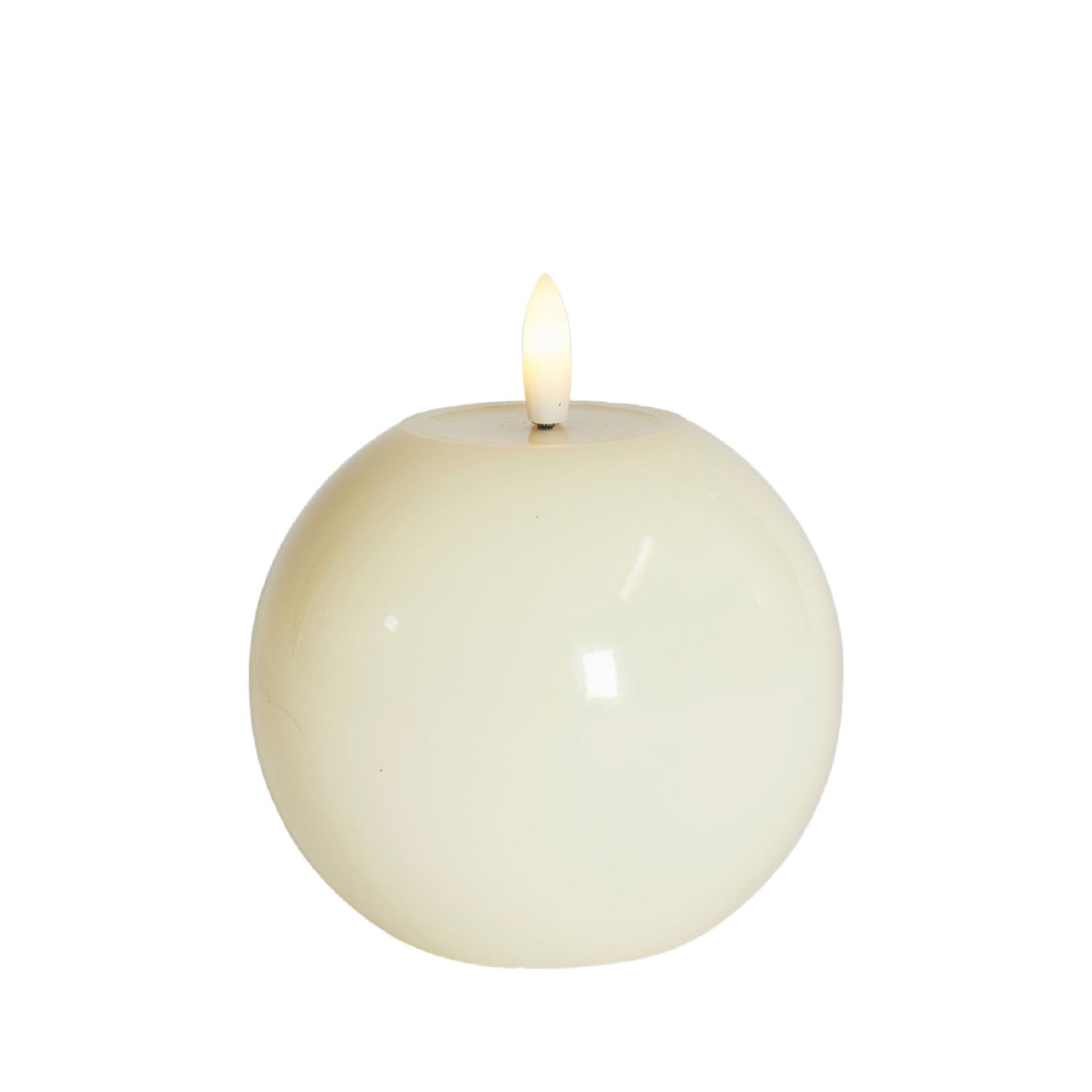 Bougie LED Ronde en Cire D.10 x H.9 cm - Sirius