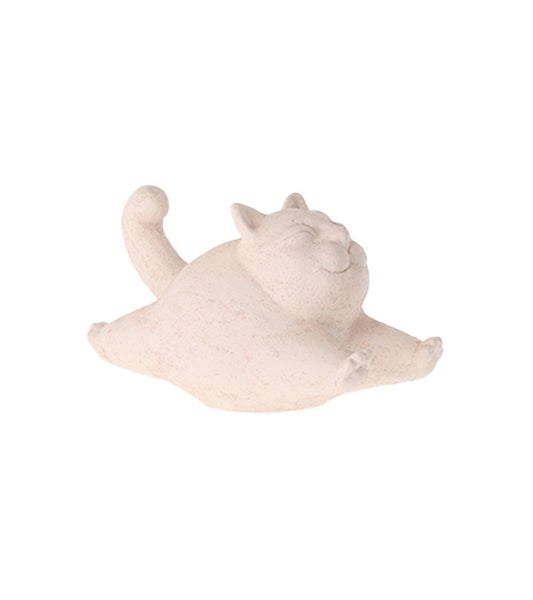 Sculpture en Terre Cuite Chat Allongé - Athezza