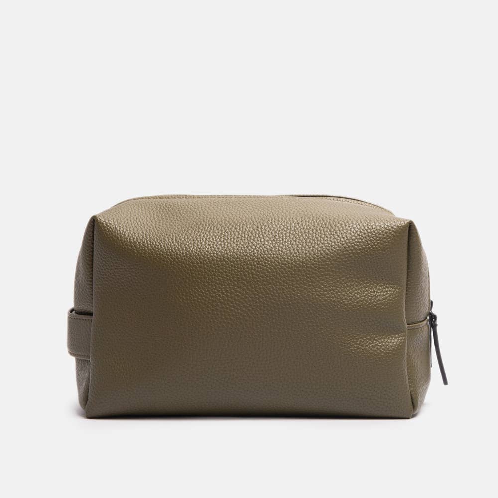 Grande trousse de toilette verte