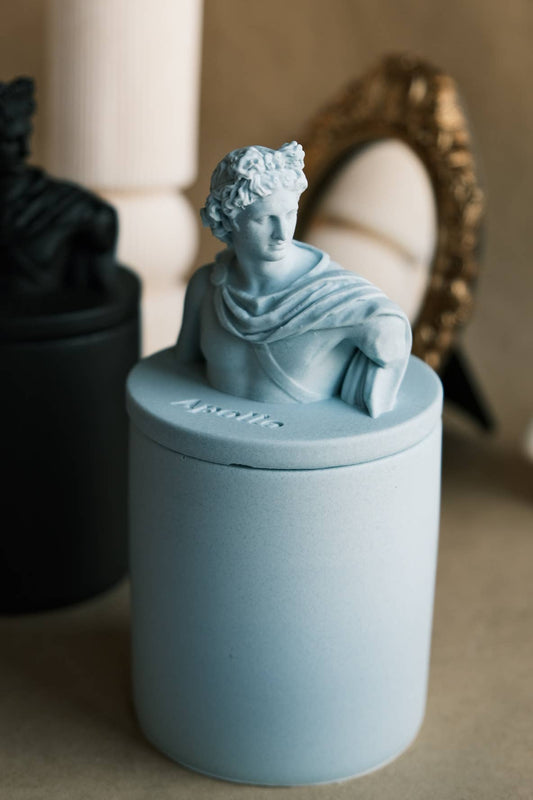 Bougie parfumée en bocal - Apollo sculpture