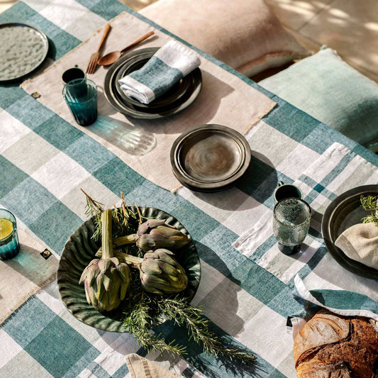 Nappe à Carreaux en Lin PALMA - Haomy