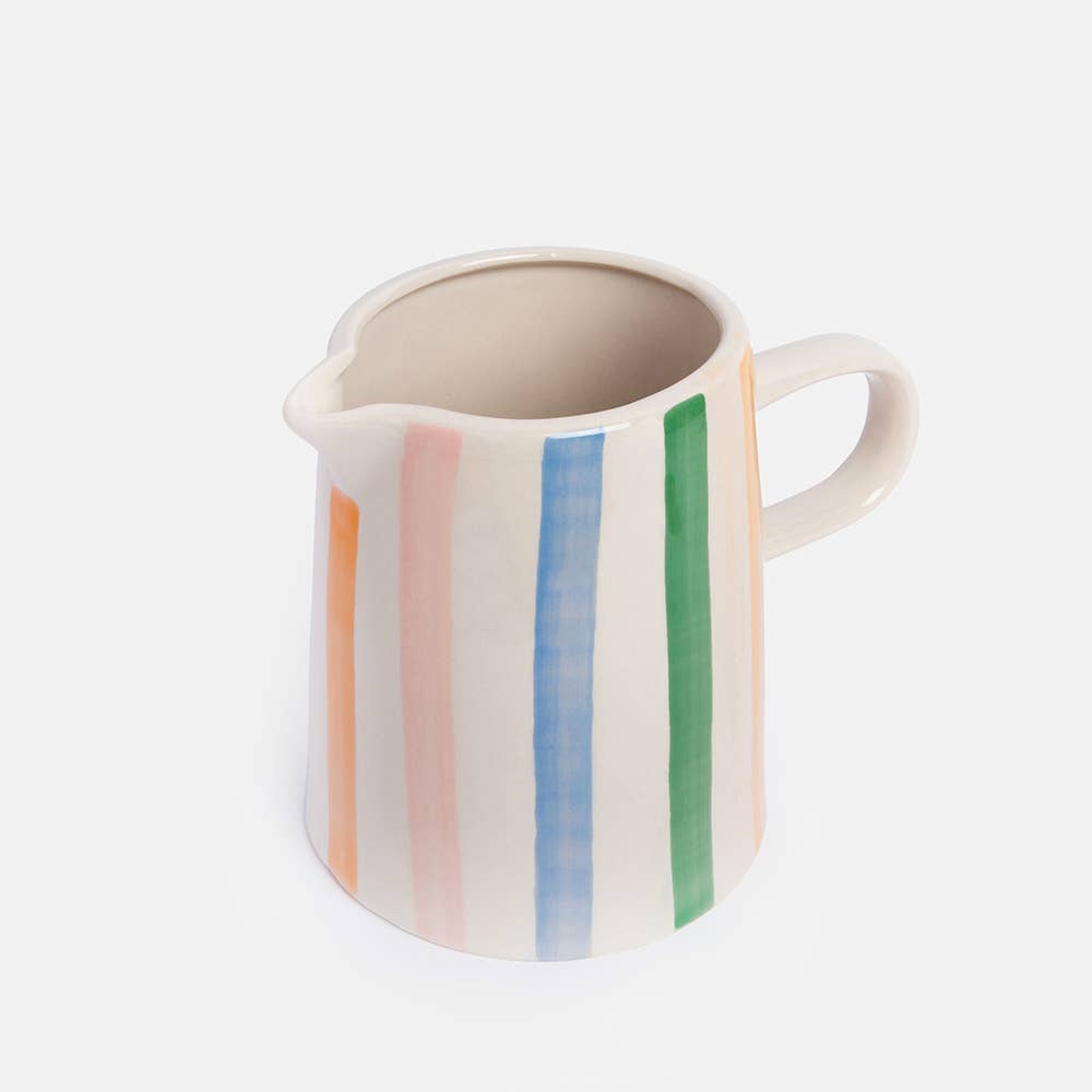 Grande carafe à rayures multiples