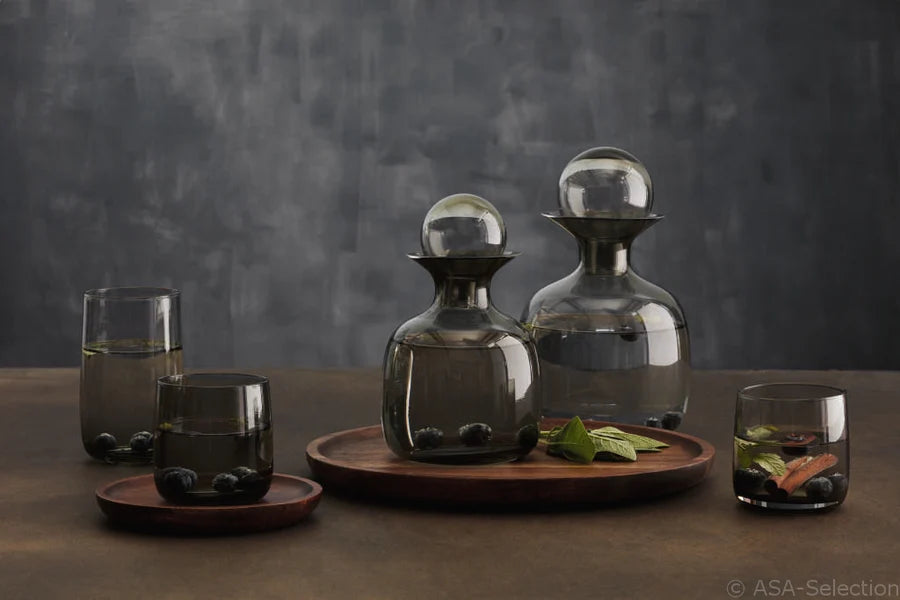 Carafe en Verre Gris avec Bouchon Sarabi - ASA